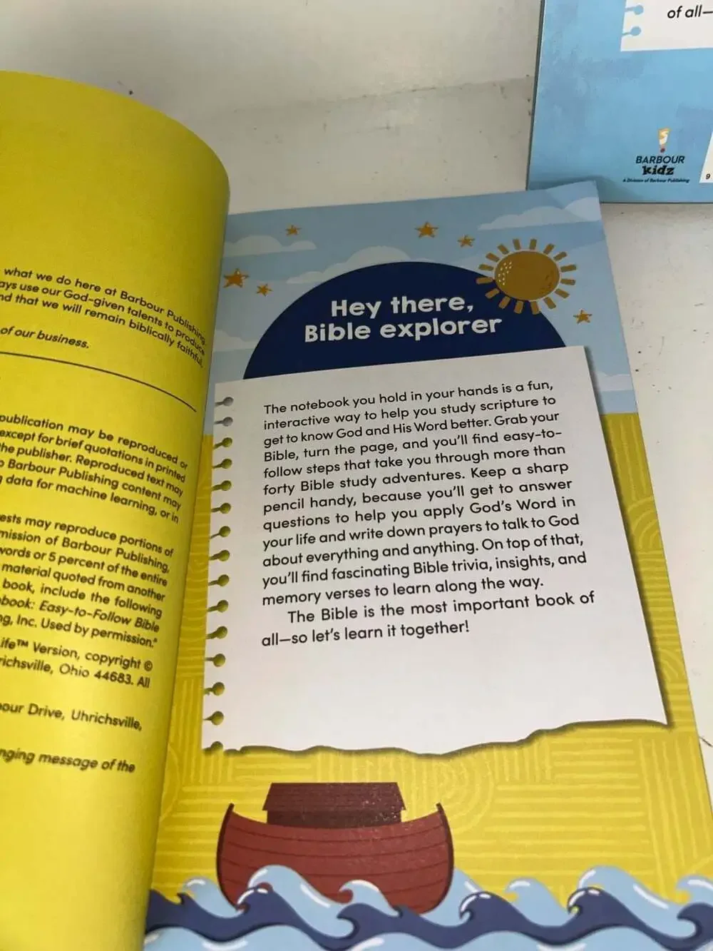 2 Kids' Bible Adventure Notebook: Easy-to-Follow Bible Studies for Kids